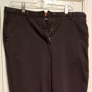 Eddie Bauer womens khakis, black 14